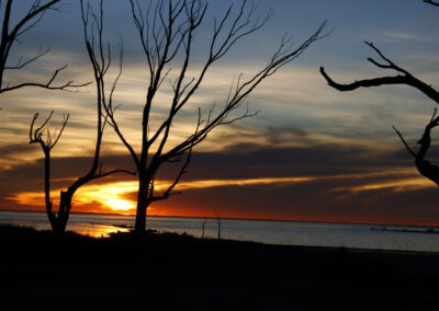 Frío atardecer – Lago Epecuén